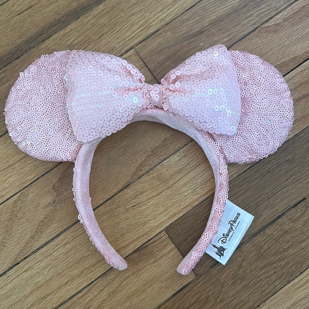 Disney Parks light pink Minnie ears headband
